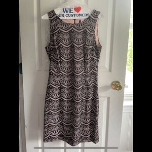 Pink Guess Dress with Black Lacy Overlay